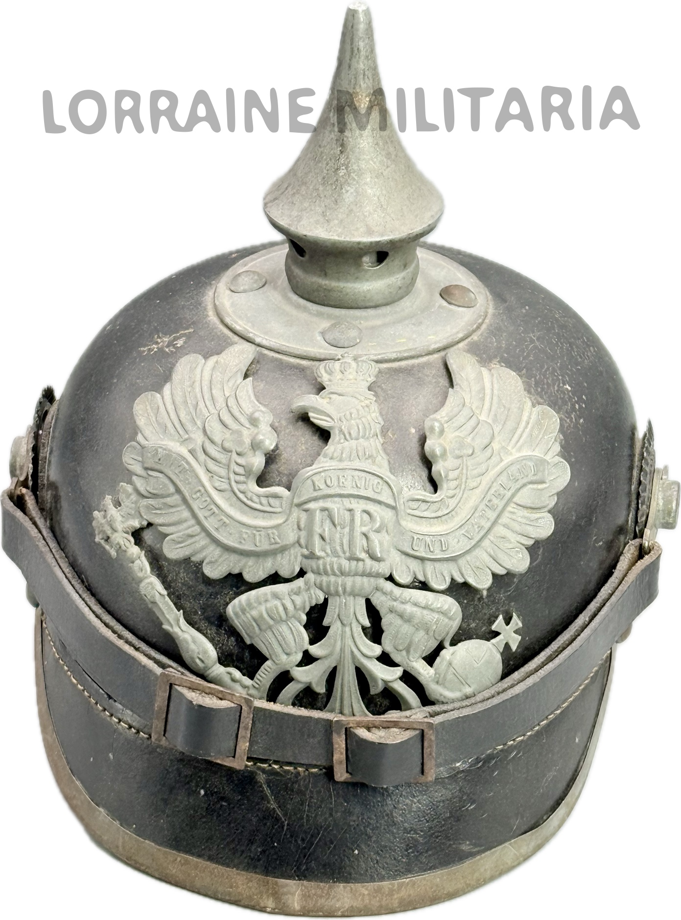 militaria : CASQUE A POINTE ALLEMAND TROUPE PRUSSE MODELE 1915  DATE 1915