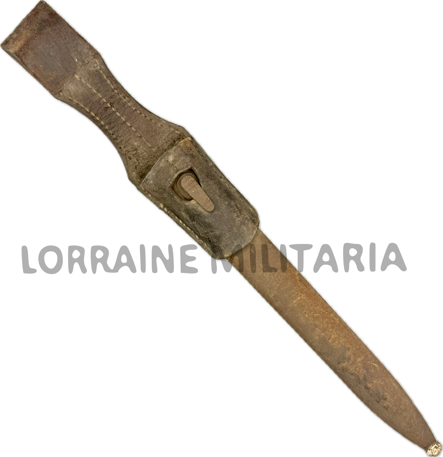 militaria : PORTE BAIONNETTE TROUPE ALLEMAND MODELE 1898 AVEC FOURREAU