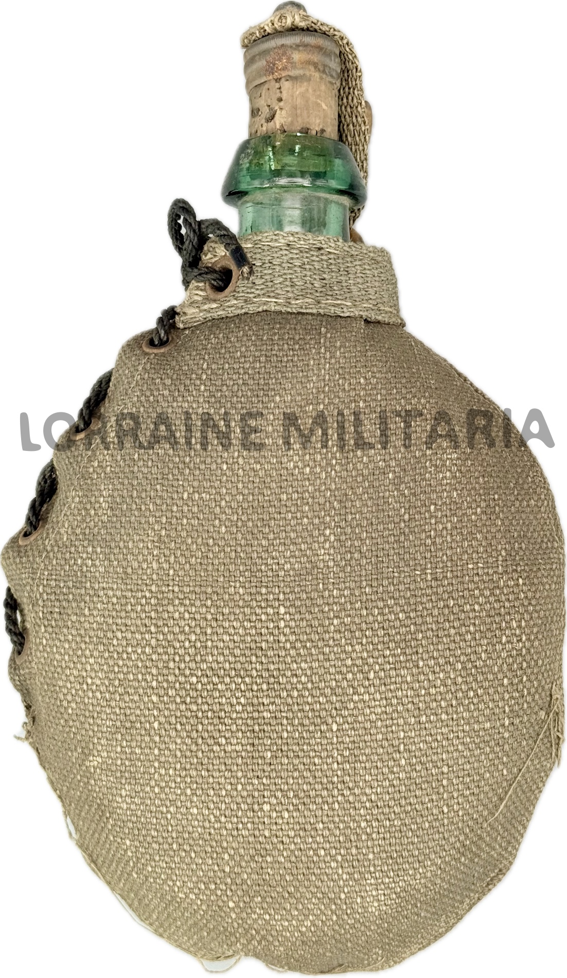 militaria : RARE GOURDE ALLEMANDE EN VERRE FIN DE GUERRE 1918