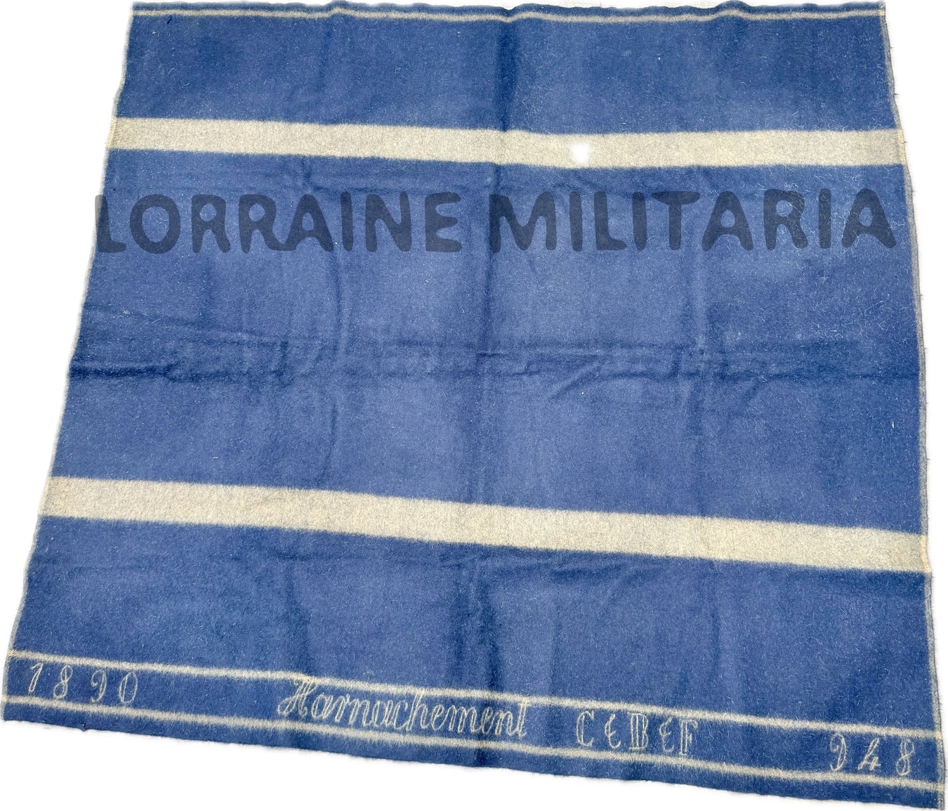 militaria : COUVERTURE REGLEMENTAIRE FRANÇAISE HARNACHEMENT DATEE 1890