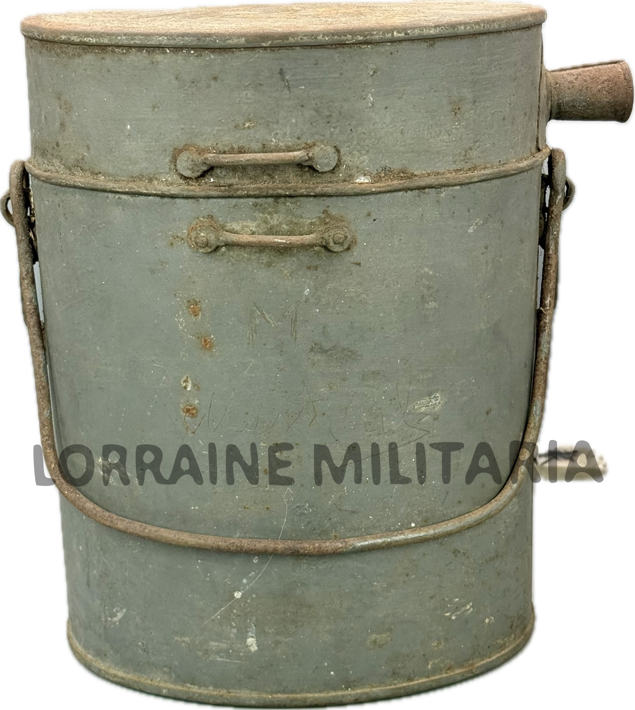 militaria : BOUTHEON FRANÇAIS PEINT EN BLEU HORIZON NOMINATIF