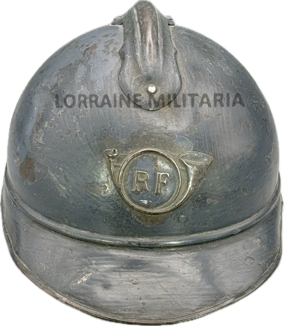 militaria : CASQUE ADRIAN MLE 1915 TROUPE DE  CHASSEUR NOMINATIF