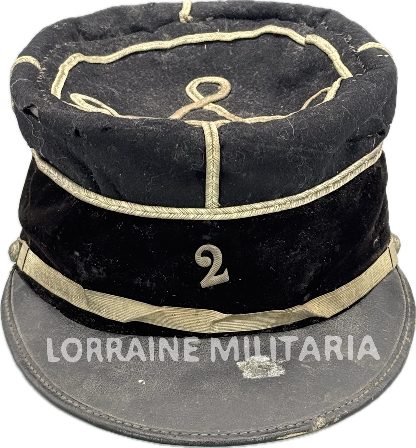 militaria : KEPI D'UN SOUS-LIEUTENANT DU 2 ÈME BATAILLON DE CHASSEUR A PIED