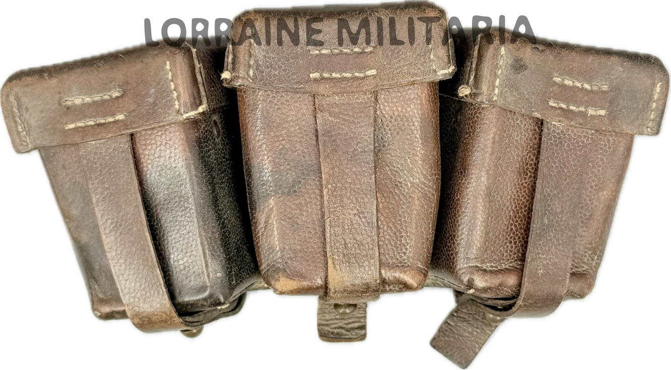 militaria : CARTOUCHIERE ALLEMANDE TROUPE INFANTERIE MLE 1909 DU 140 IR DATÉE 1914