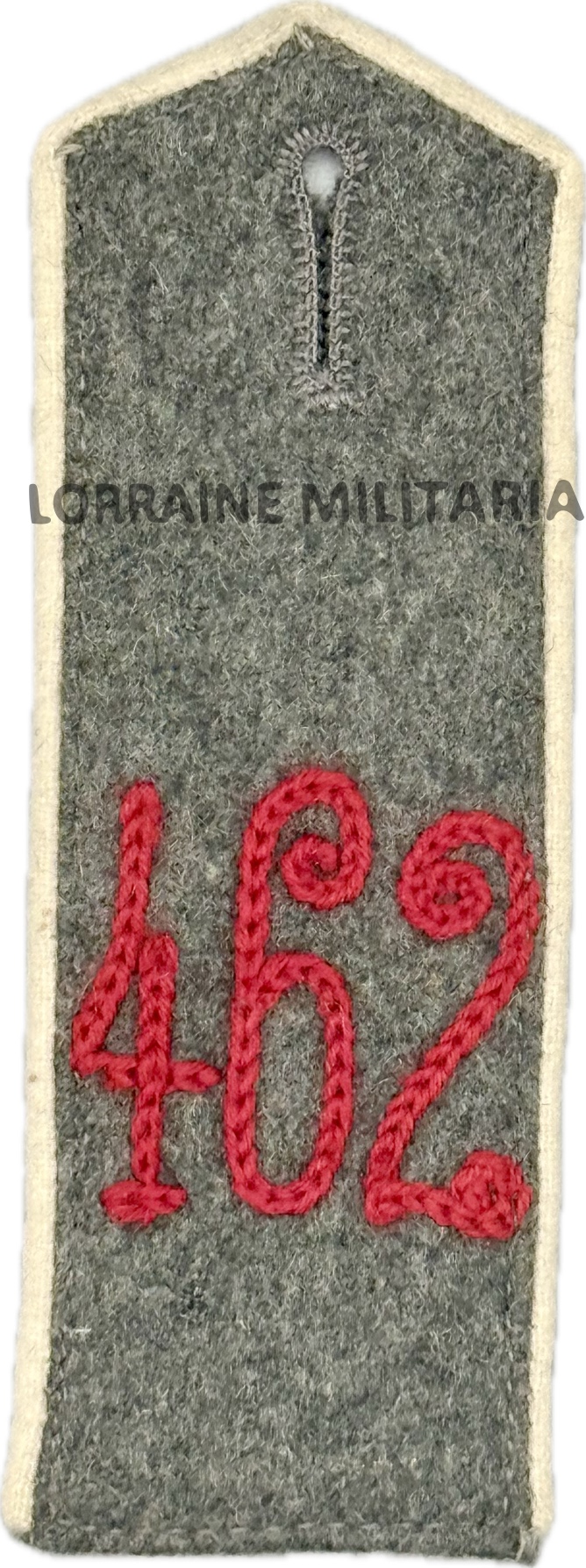 militaria : PATTE D'EPAULE MLE 1915 DE BLUSE DU 462 IÈME REGIMENT D'INFANTERIE