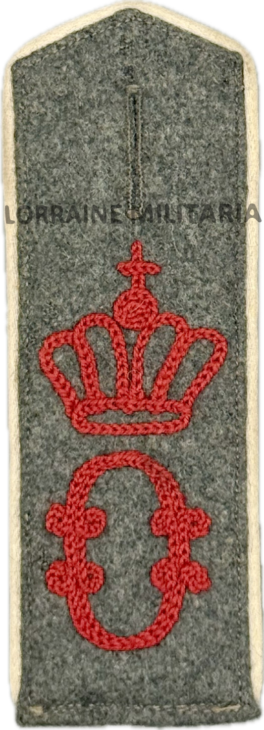 militaria : PATTE D'EPAULE MLE 1915 DE BLUSE MONOGRAMME DU 119 IEME REGIMENT DE GRENADIER WU