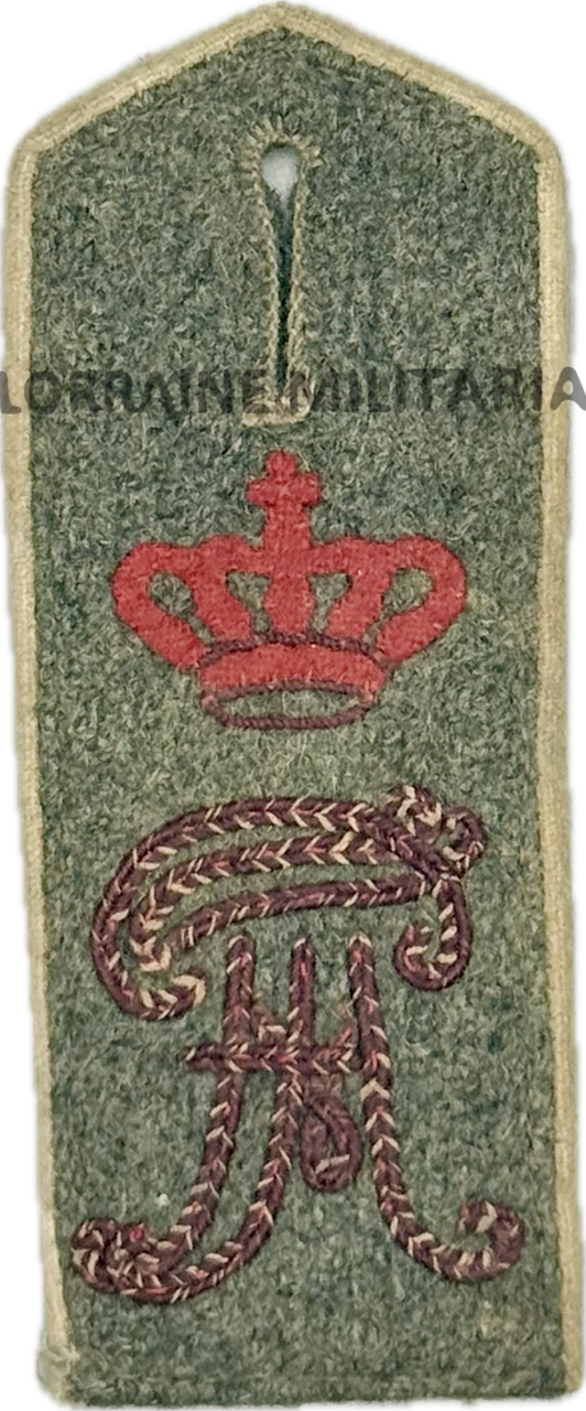 militaria : PATTE D'EPAULE MLE 1915 DE BLUSE MONOGRAMME DU 89 IEME REGIMENT DE GRENADIER MEC