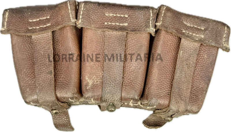 militaria : CARTOUCHIERE ALLEMANDE TROUPE MONTEE MLE 1911 DATÉE 1915