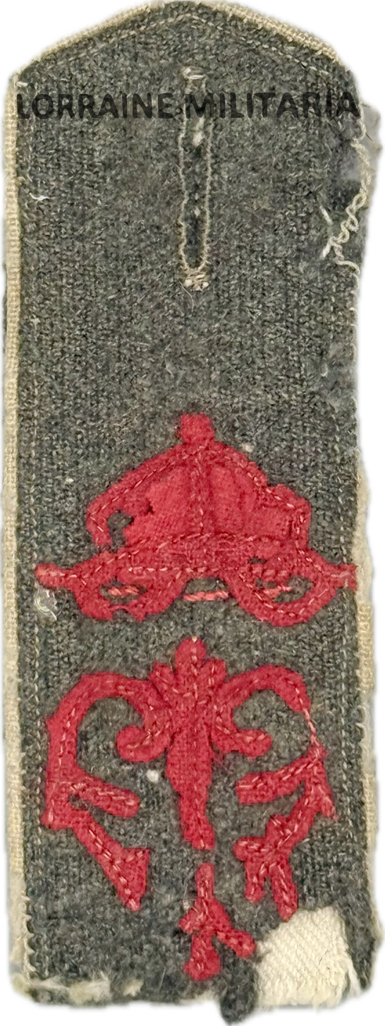militaria : PATTE D'EPAULE MLE 1915 DE BLUSE DU 72 IÈME REGIMENT D'INFANTERIE