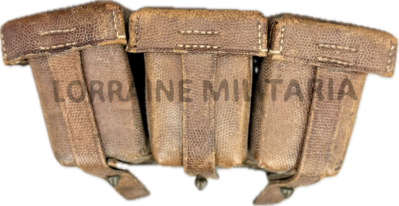 militaria : CARTOUCHIERE ALLEMANDE TROUPE INFANTERIE MLE 1909 DATÉE 1916 DU BA II