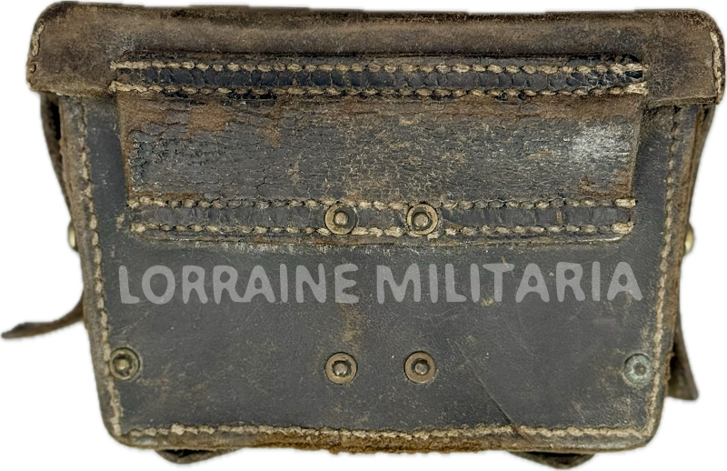 militaria : CARTOUCHIERE ALLEMANDE INFANTERIE MLE 1888 DATÉE 1890 du 11ème REGIMENT BAVAROIS