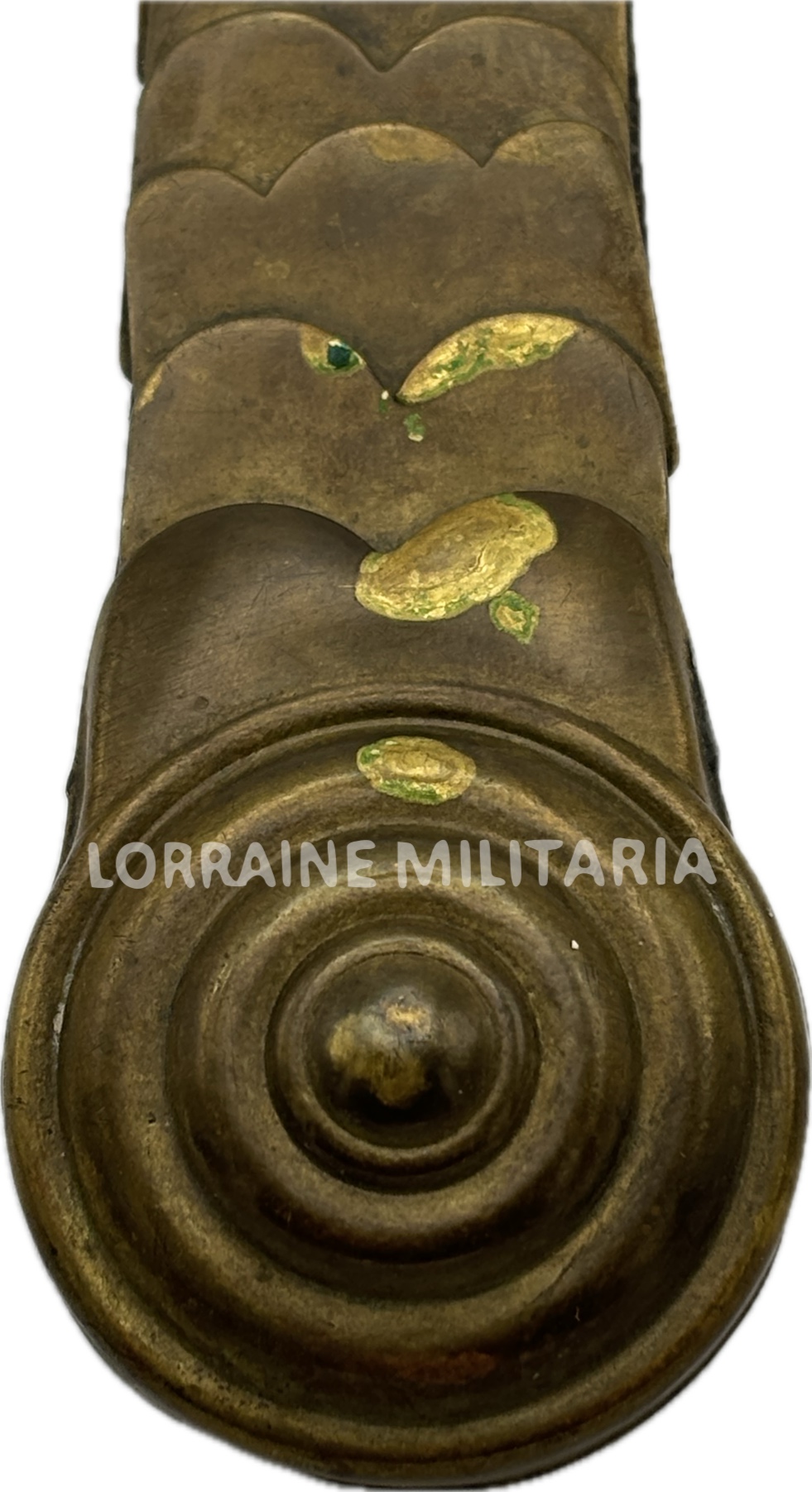 militaria : JUGULAIRE ECAILLES TROUPE POUR CASQUE CAVALERIE LOURDE