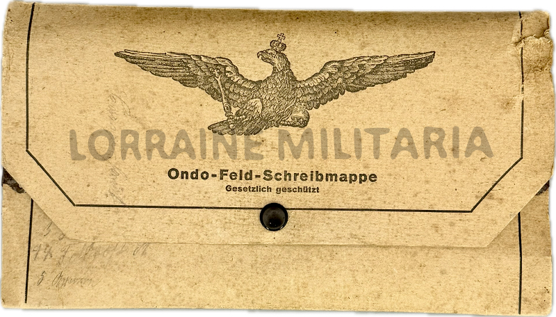 militaria : POCHETTE D'ÉCRITURE ALLEMANDE POUR L'ANNÉE 1915