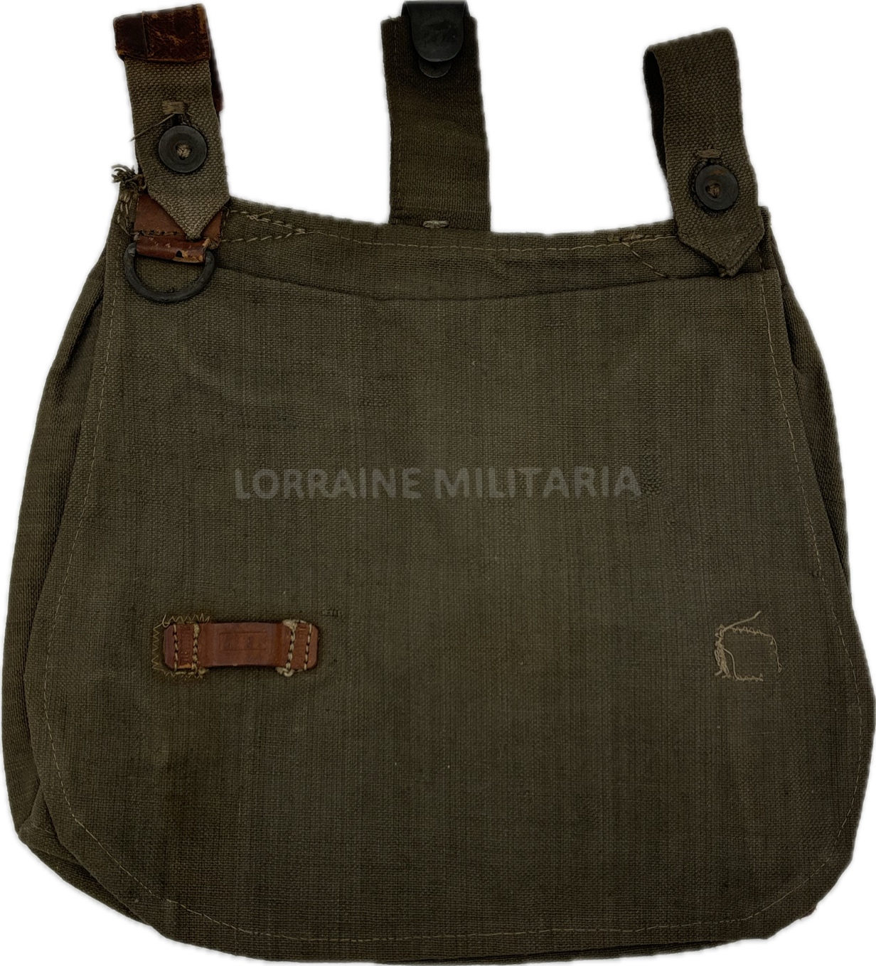 militaria : MUSETTE TROUPE BROTBEUTEL TAPE-CUL TOILE VERTE DU 1 IR BAVAROIS?