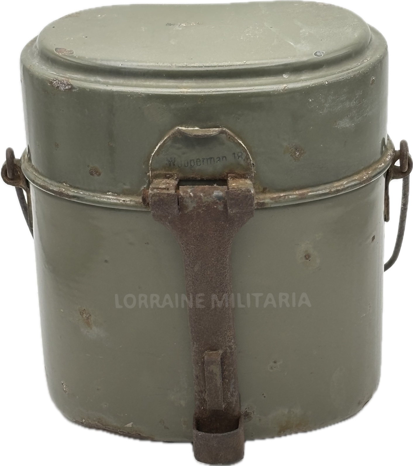 militaria : GAMELLE EMAILLEE FELDGRAU WUPPERMAN 1918