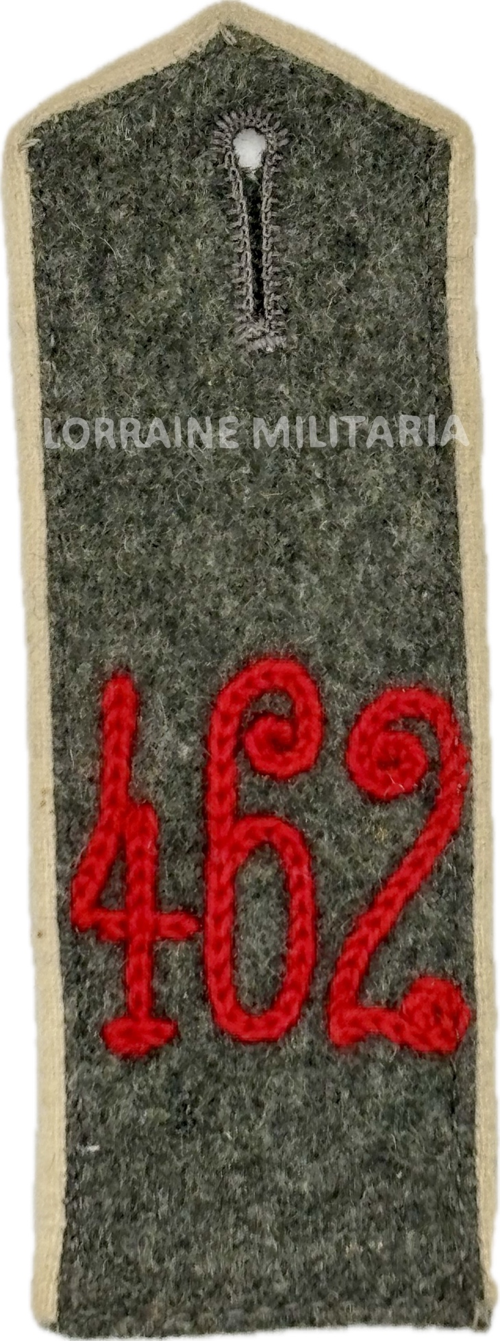 militaria : PATTE D'EPAULE MODELE 1915 DU 462 EME REGIMENT D'INFANTERIE