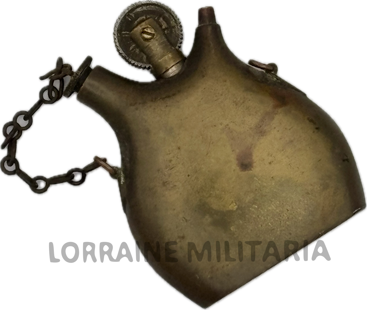 militaria : BRIQUET POILU ARTISANAT DE TRANCHEE GOURDE FRANÇAISE