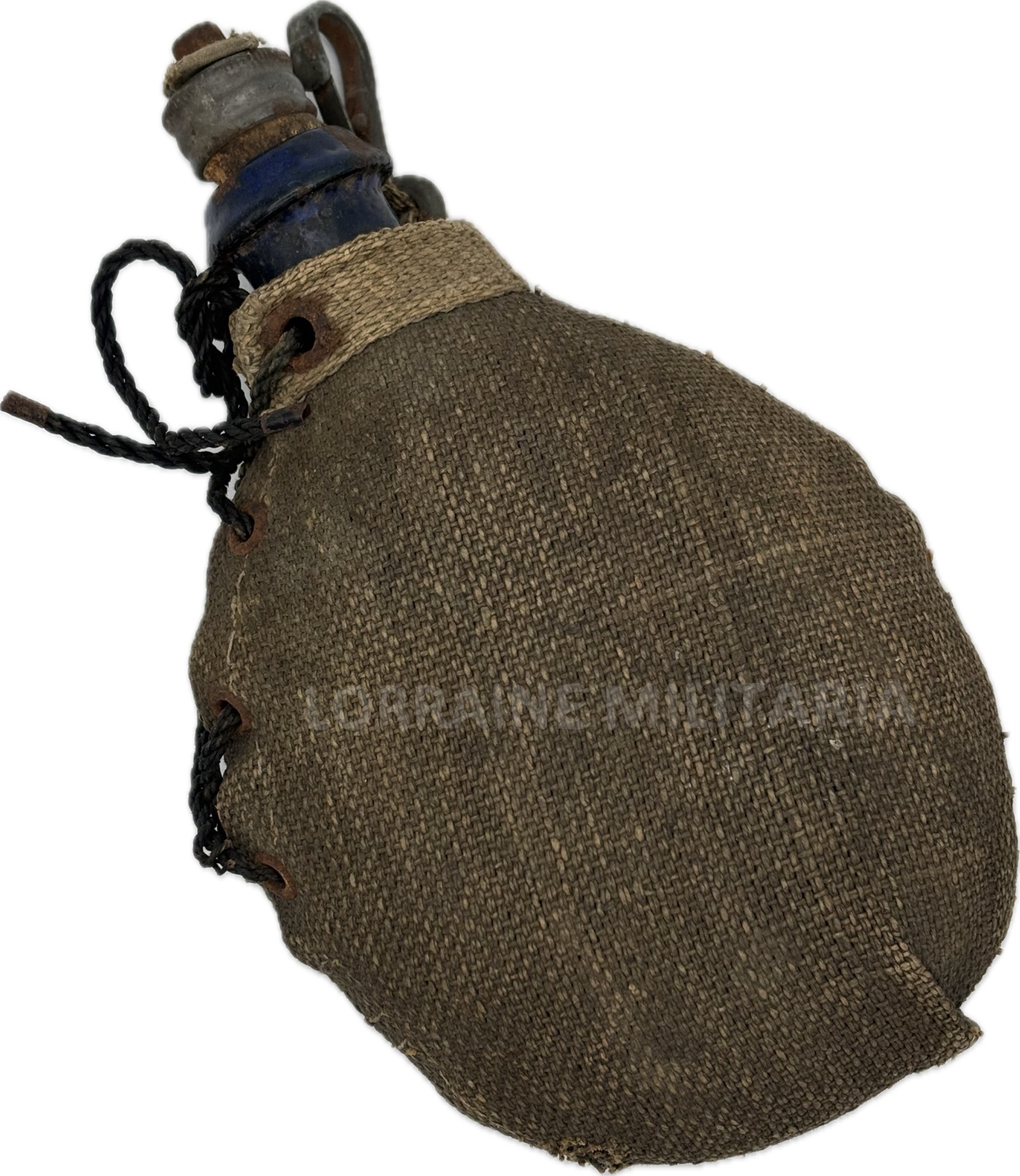 militaria : GOURDE BIDON ERSATZ PAPIERSTOFF FELDGRAU MODELE 1917 DATEE 1918