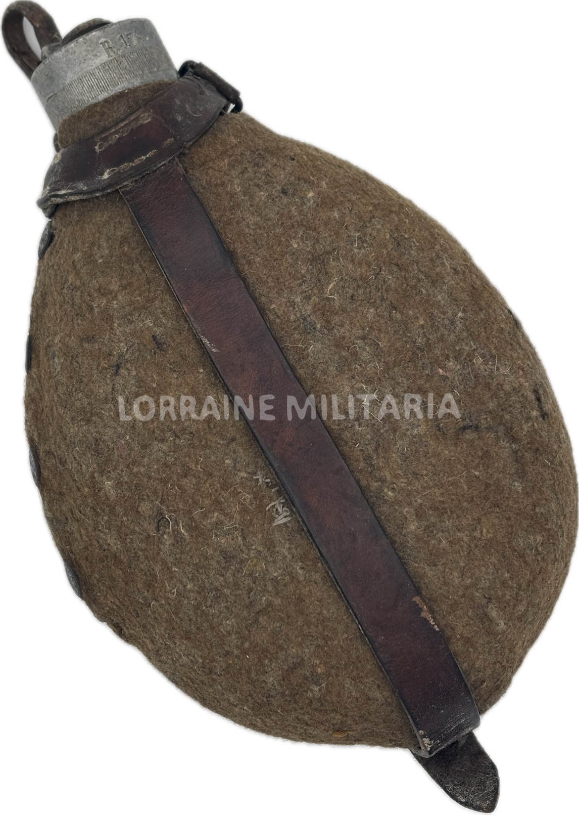 militaria : GOURDE BIDON A VIS MODELE 1907 DATEE 1914 DU 174ème REGIMENT D'INFANTERIE