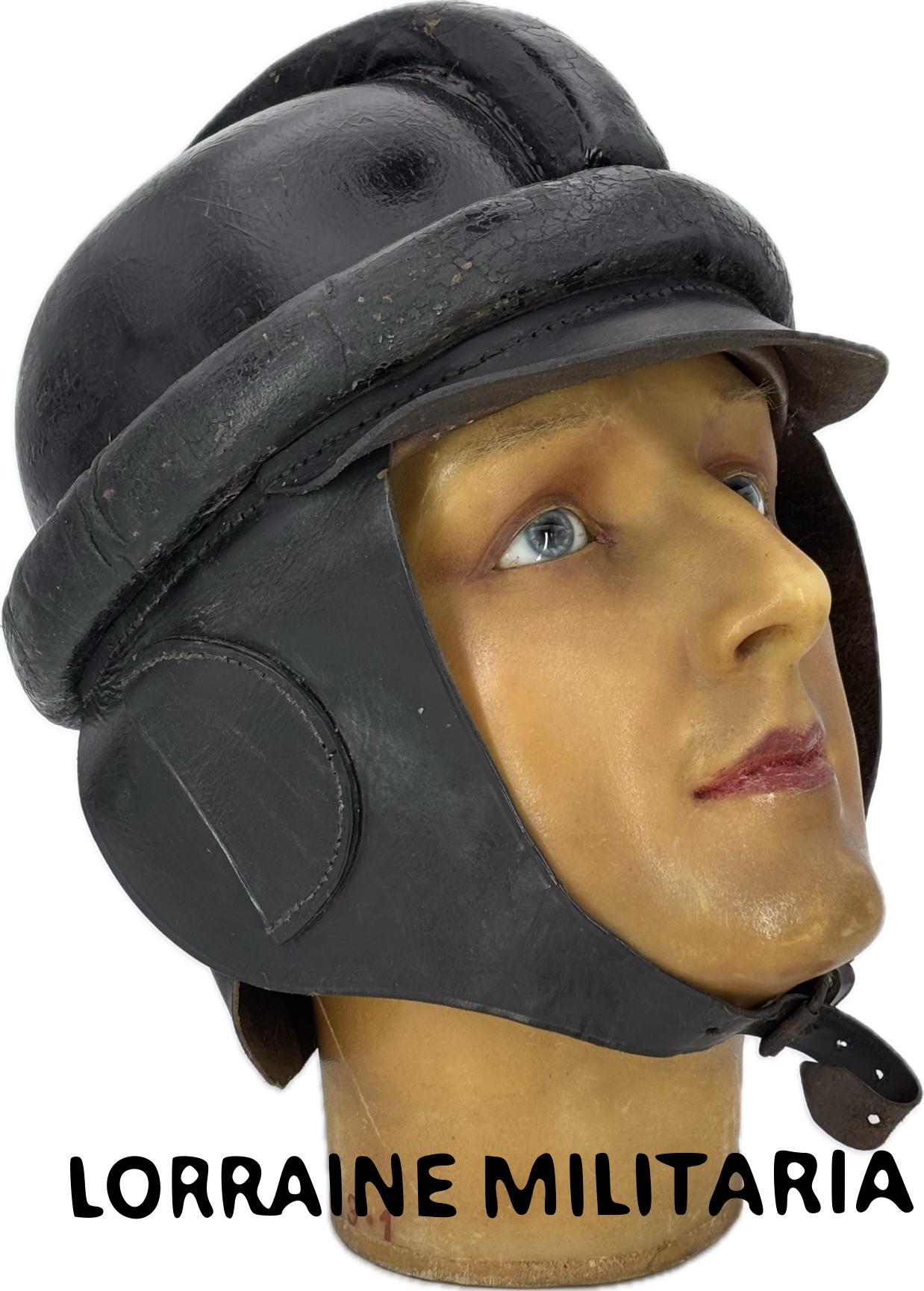 militaria : CASQUE DE PILOTE AVIATION ALLEMANDE STURZHELM Mle 1913 DATE 1918