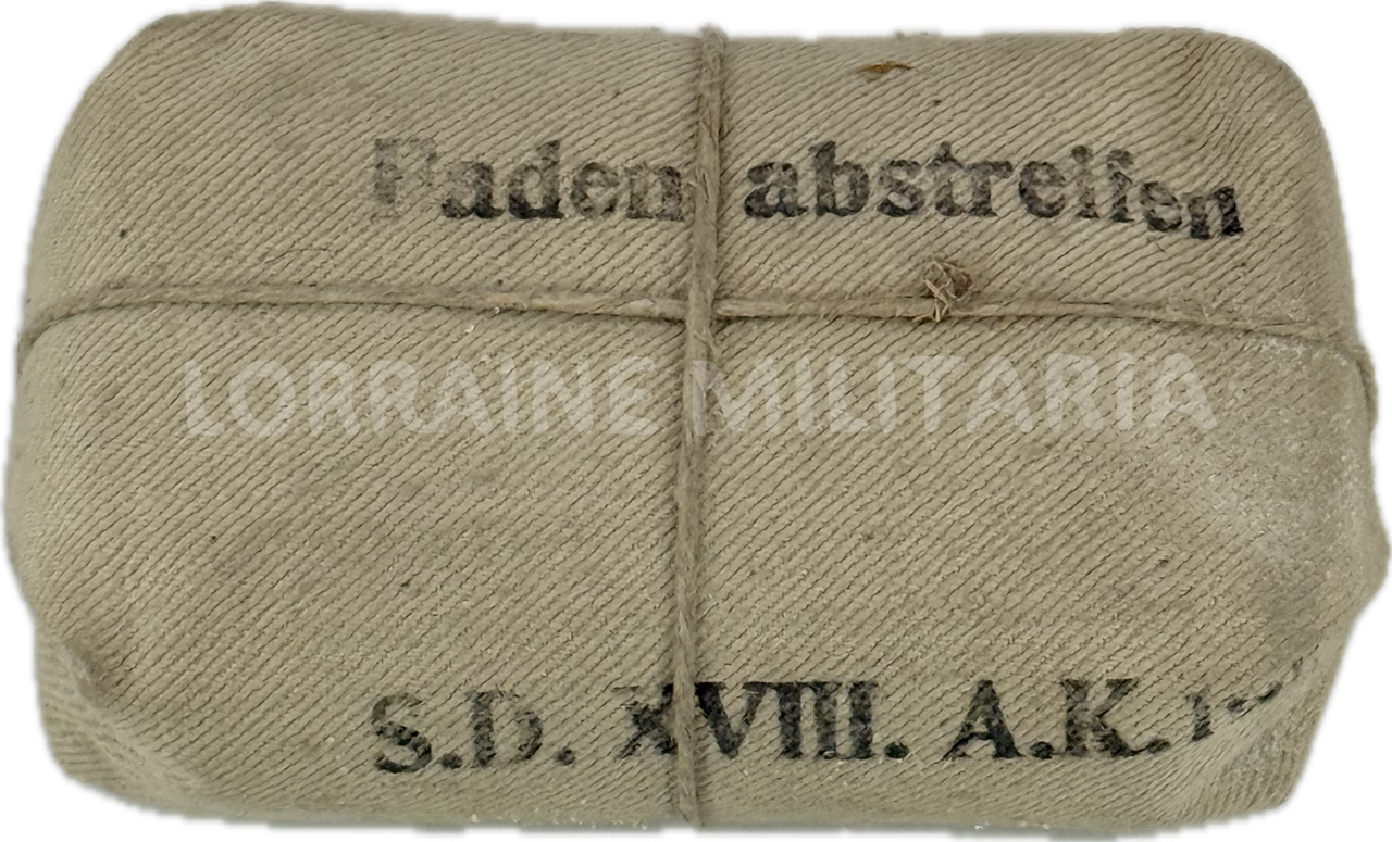 militaria : PANSEMENT INDIVIDUEL ALLEMAND HESSE DATE 1917