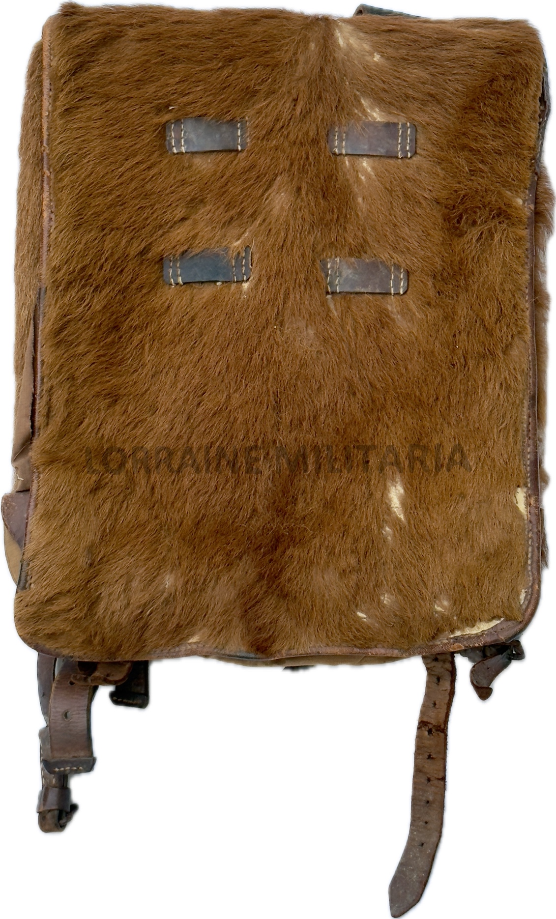 militaria : SAC A DOS ALLEMAND INFANTERIE POIL DE VACHE DU BA VII DATE 1915