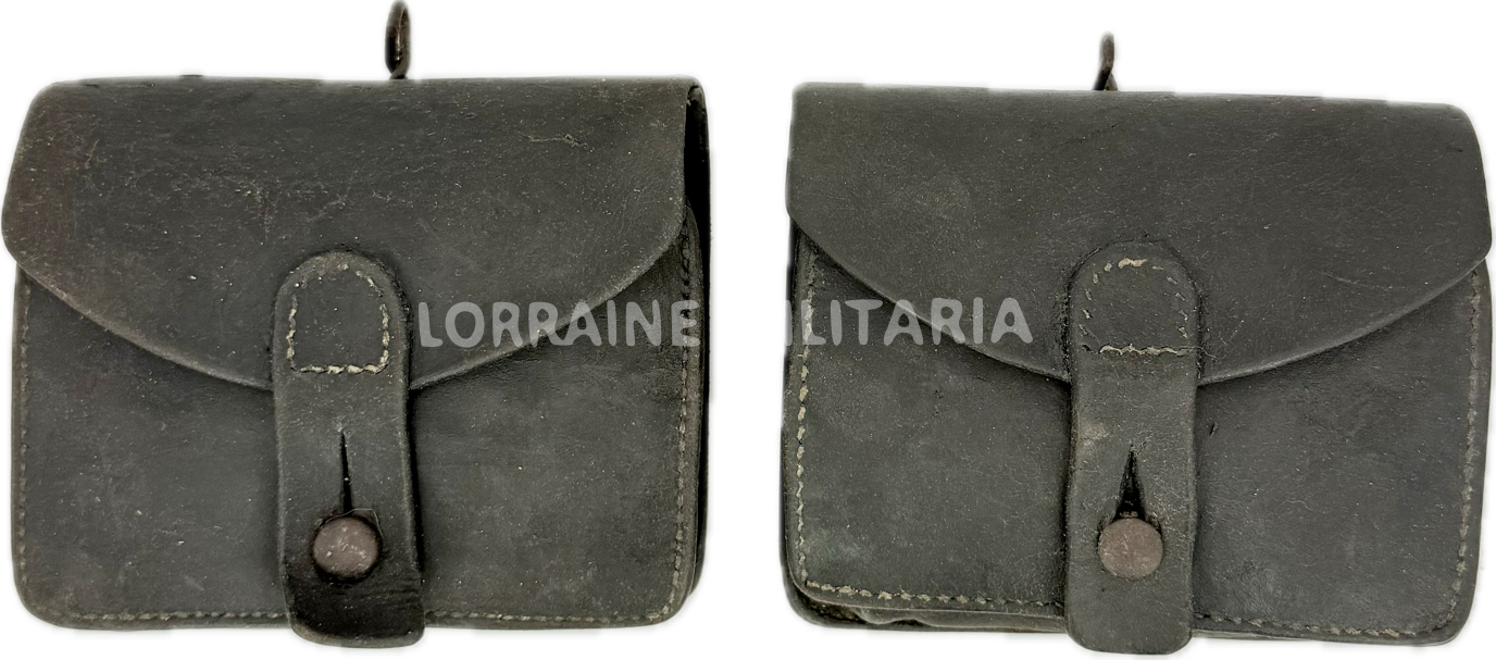 militaria : PAIRE DE CARTOUCHIERES FRANÇAISES TROUPES MODELE 1888