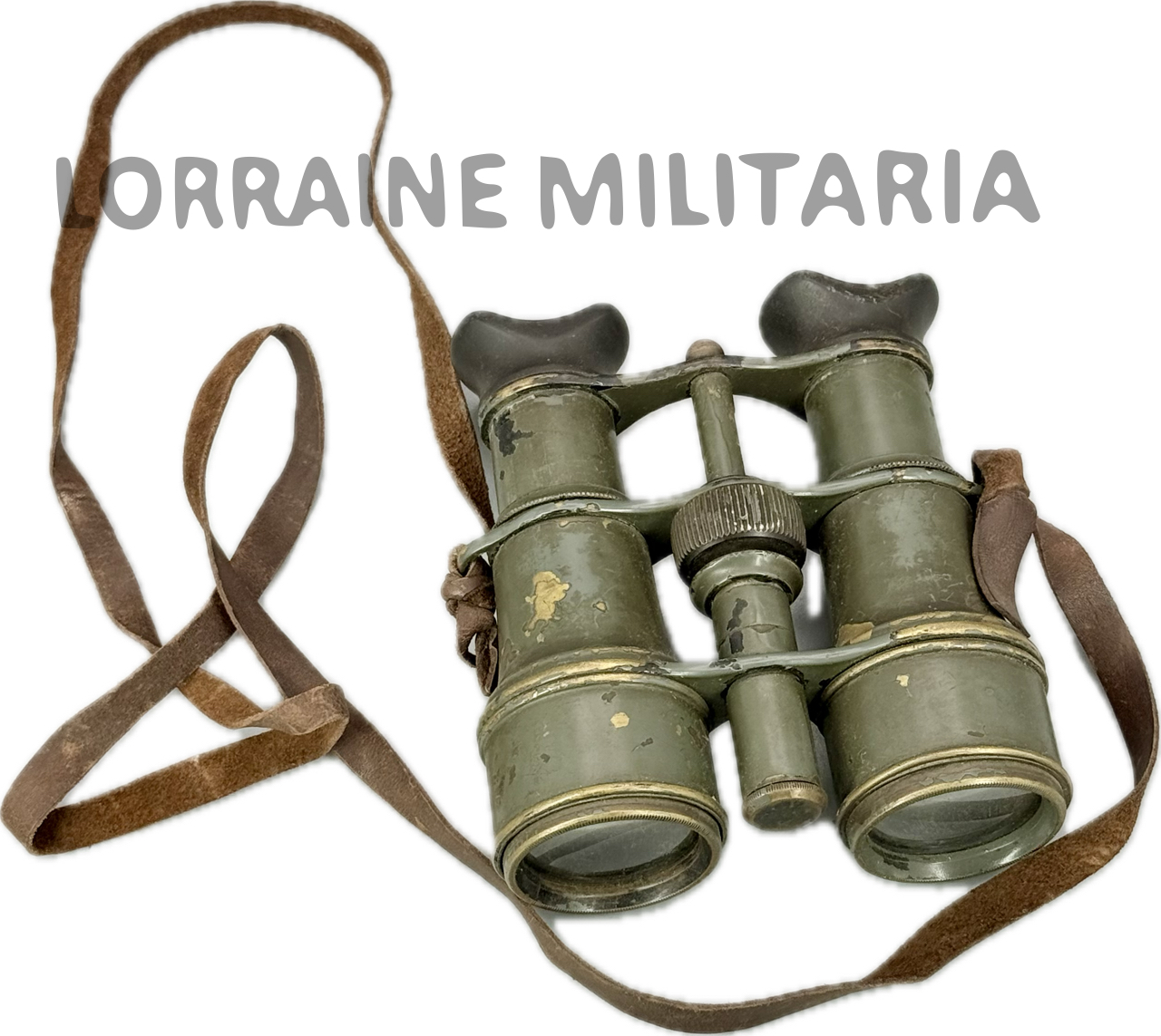 militaria : PAIRE DE JUMELLES ALLEMANDES OFFICIER PEINTES EN FELDGRAU
