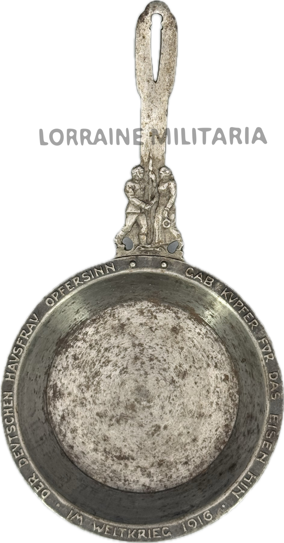 militaria : PETITE POÊLE ALLEMANDE EFFORT DE GUERRE 1916