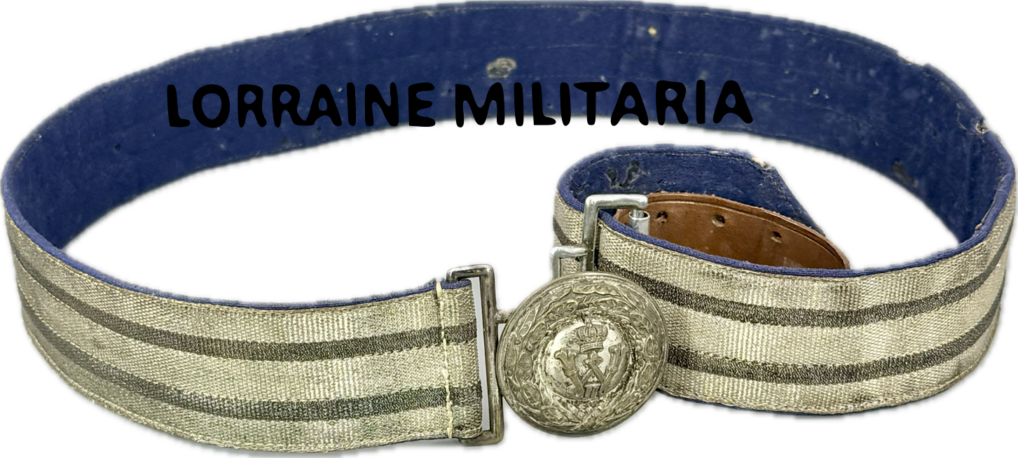 militaria : CEINTURON D'OFFICIER PIONNIER / GARDE  PRUSSIEN DEBUT ENTREE DE GUERRE 1914