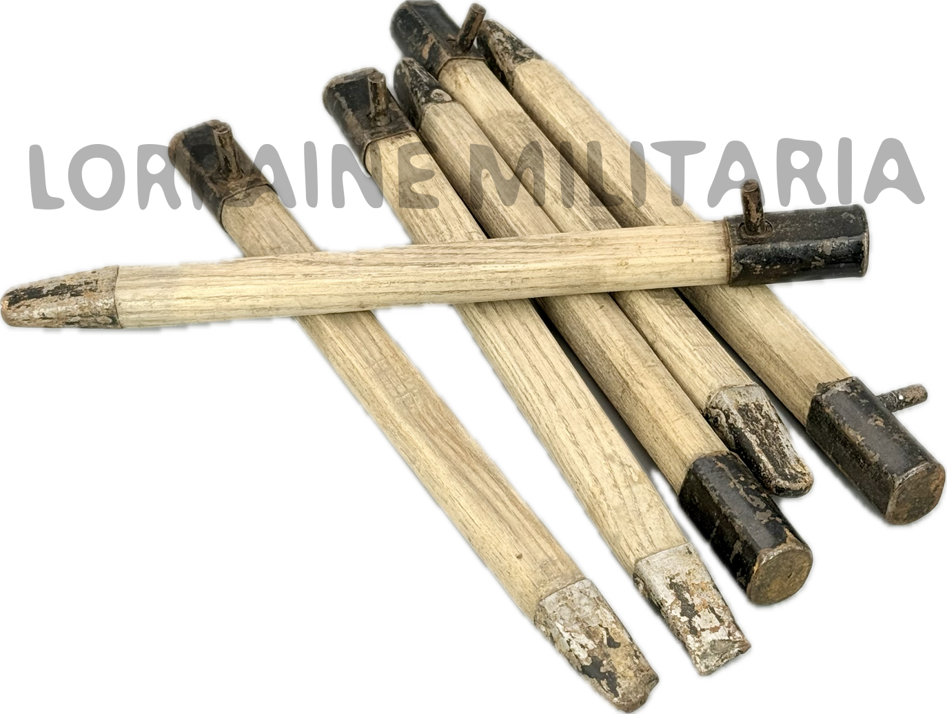 militaria : LOT DE SARDINES ALLEMANDES EN BOIS