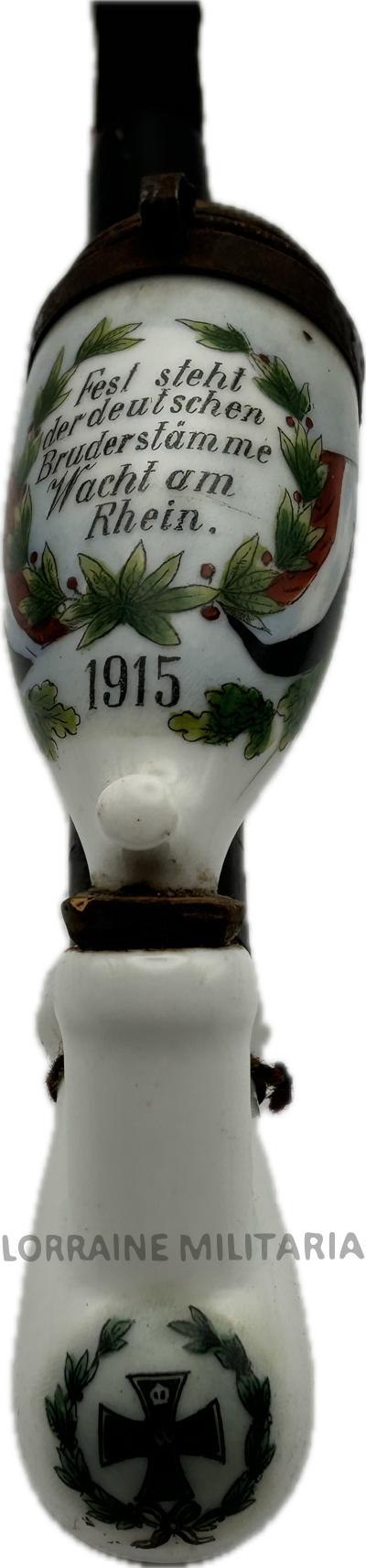 militaria : PIPE PORCELAINE ARMEE GAEDE LANDSER VOSGES ALSACE