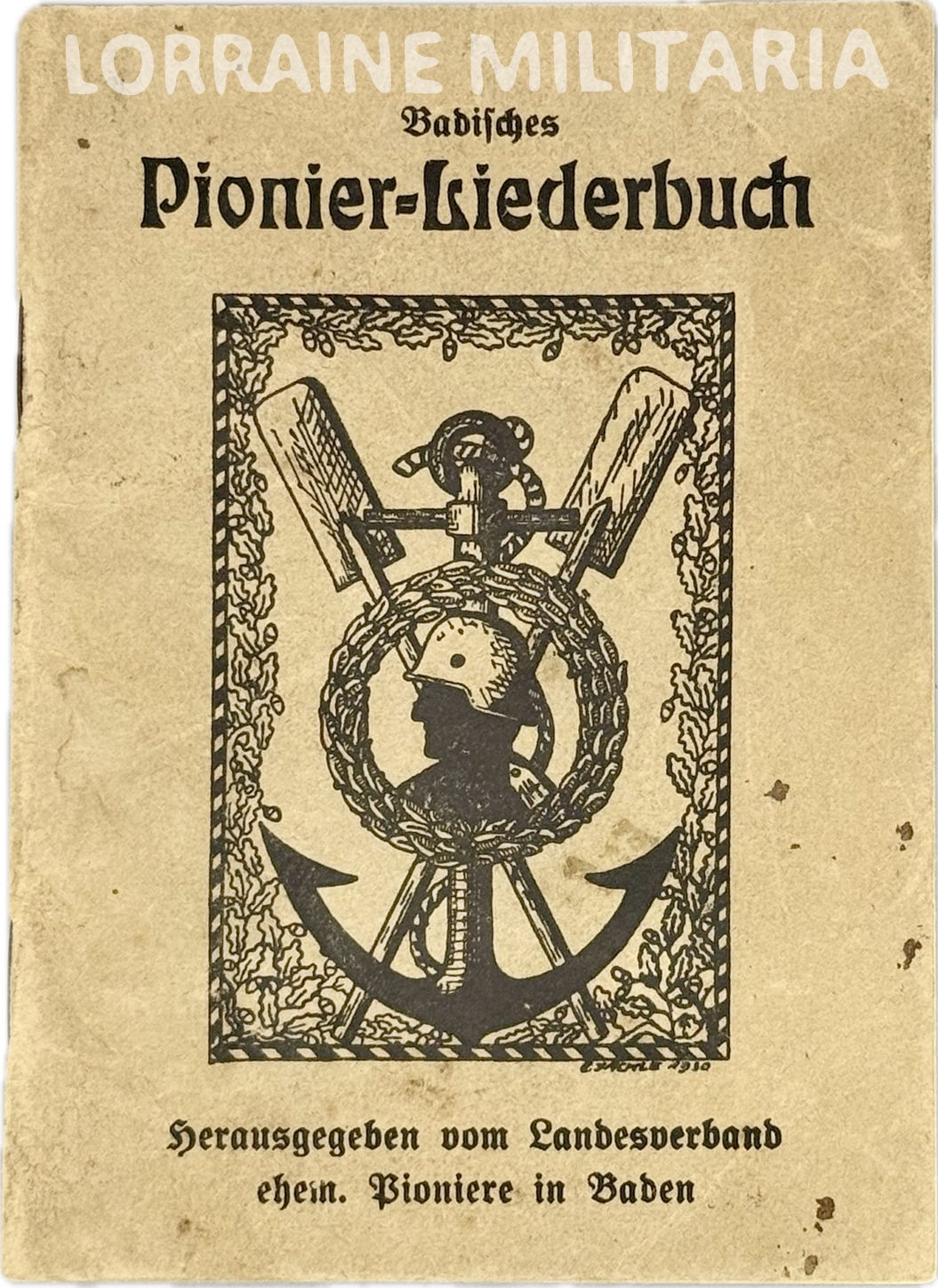 militaria : PETIT LIVRET DE CHANTS DES PIONNIERS BADOIS PB 14