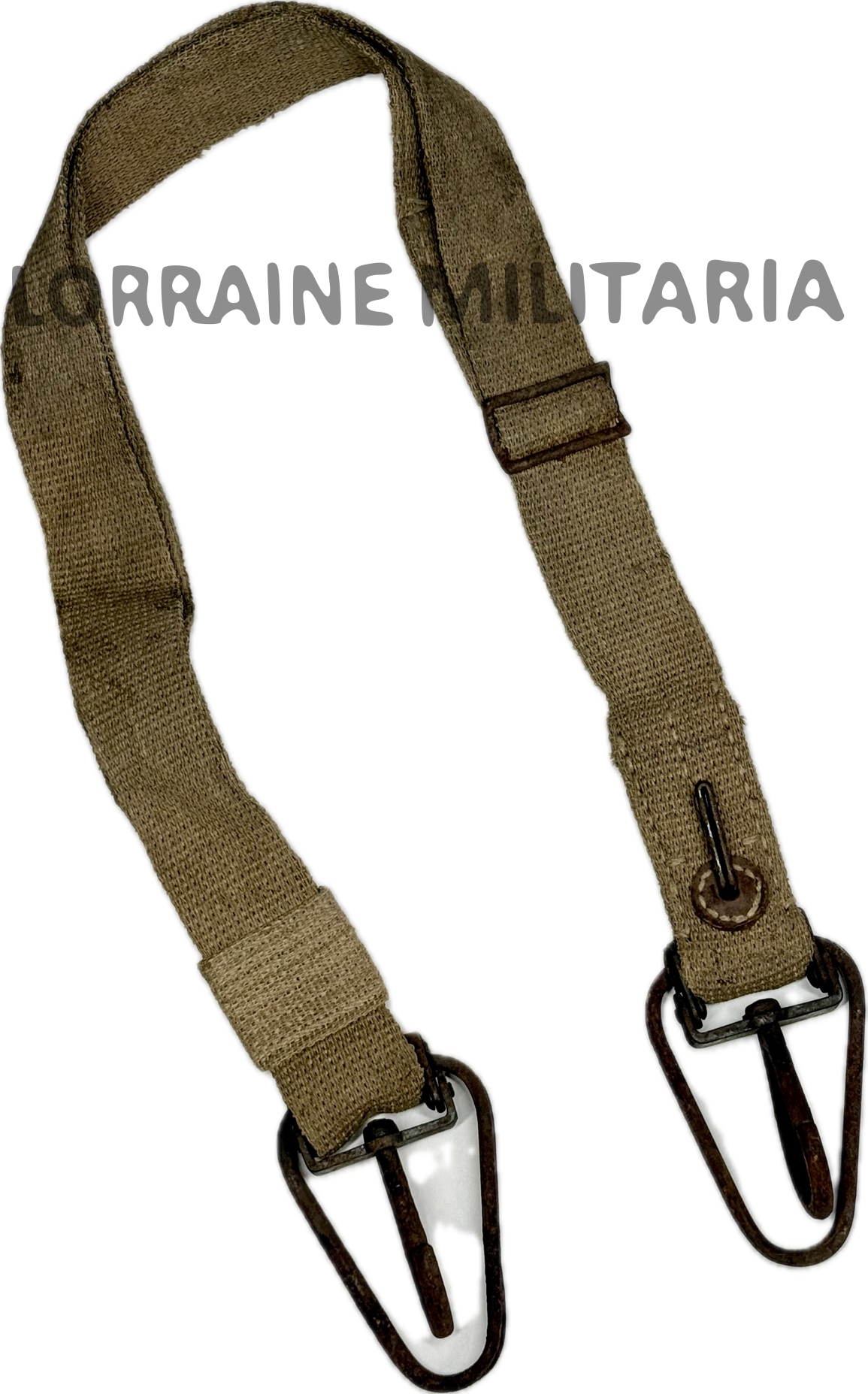 militaria : SANGLE ERSATZ DE TRANSPORT POUR  MITRAILLEUR MG08, MG08/15 MODELE FIN DE GUERRE