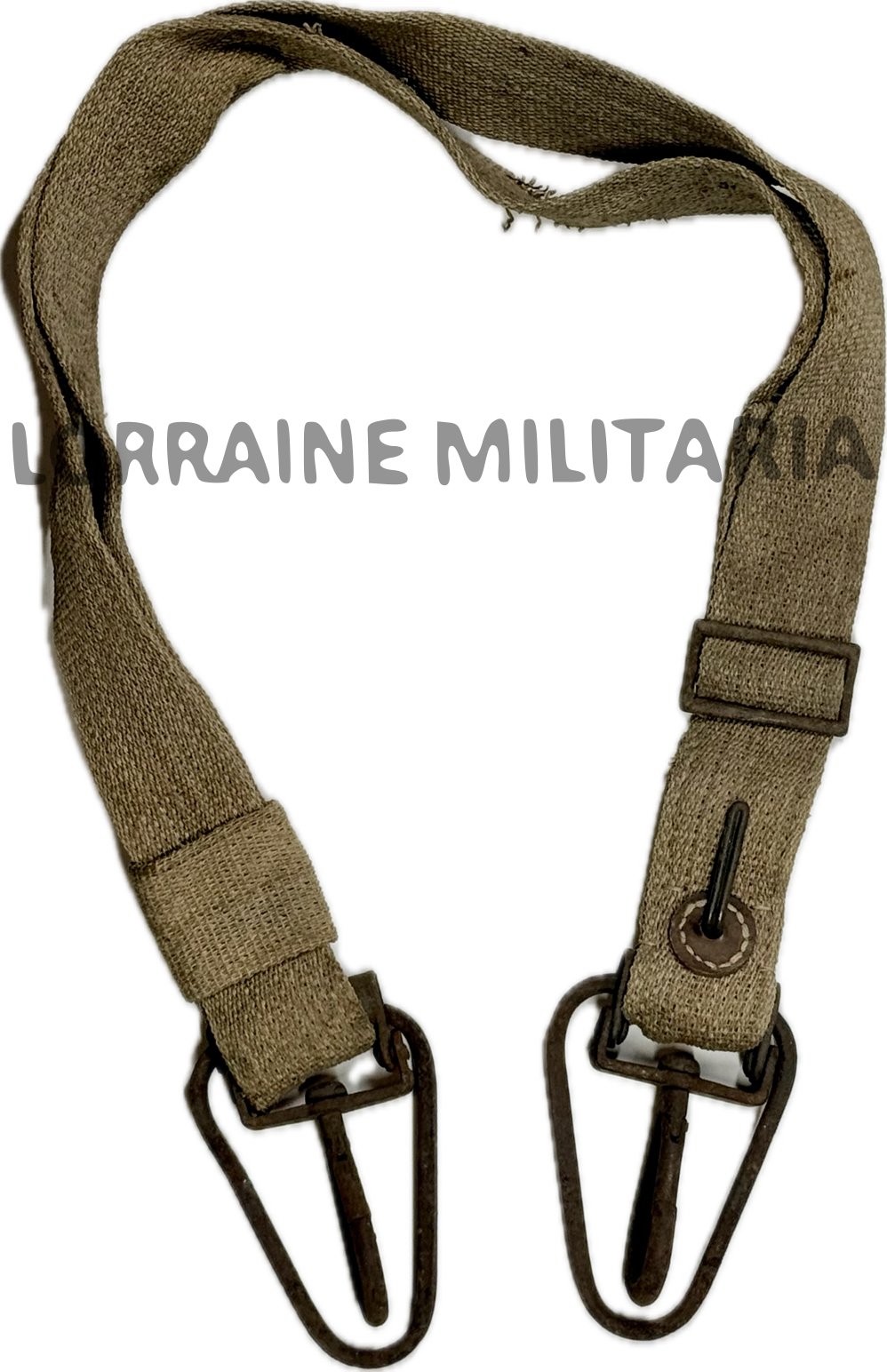 militaria : SANGLE ERSATZ DE TRANSPORT POUR  MITRAILLEUR MG08, MG08/15 MODELE FIN DE GUERRE