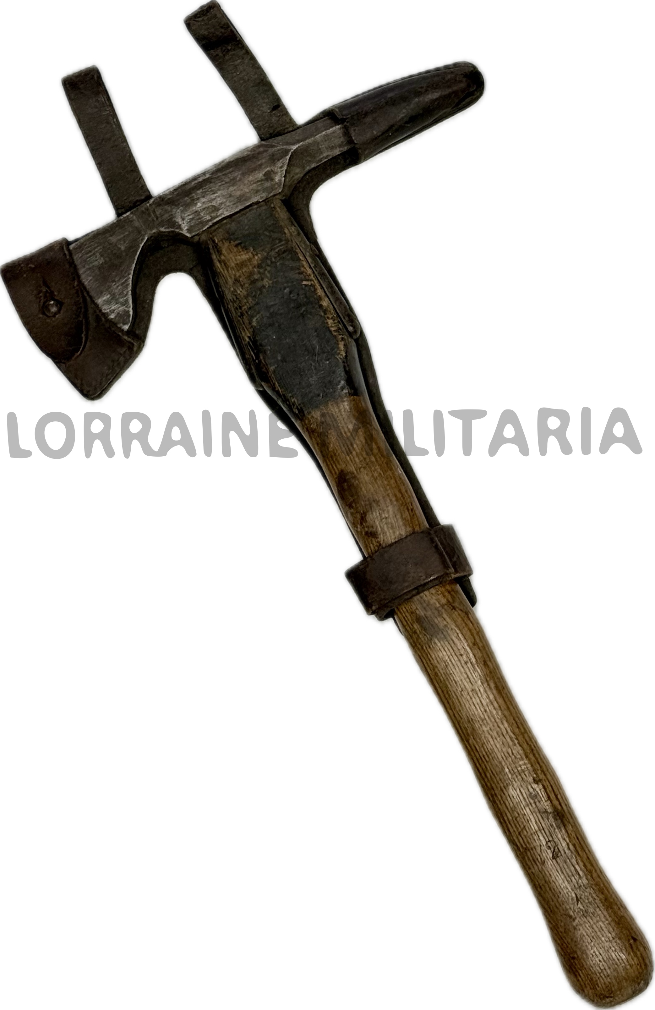 militaria : BEILPICKE ALLEMAND COMPLET AVEC ETUI CUIR DATE 1916