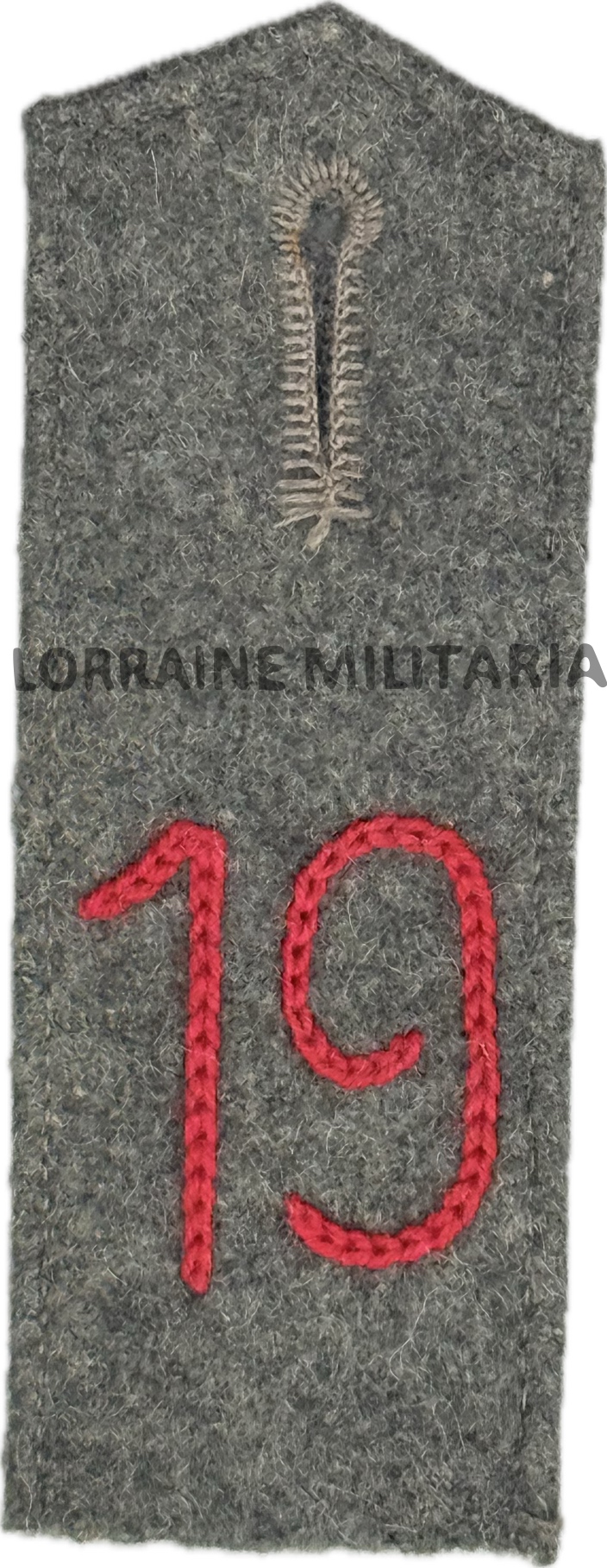 militaria : PATTE D'EPAULE MODELE 1914 BAVAROISE 19 IEME IR OU RIR