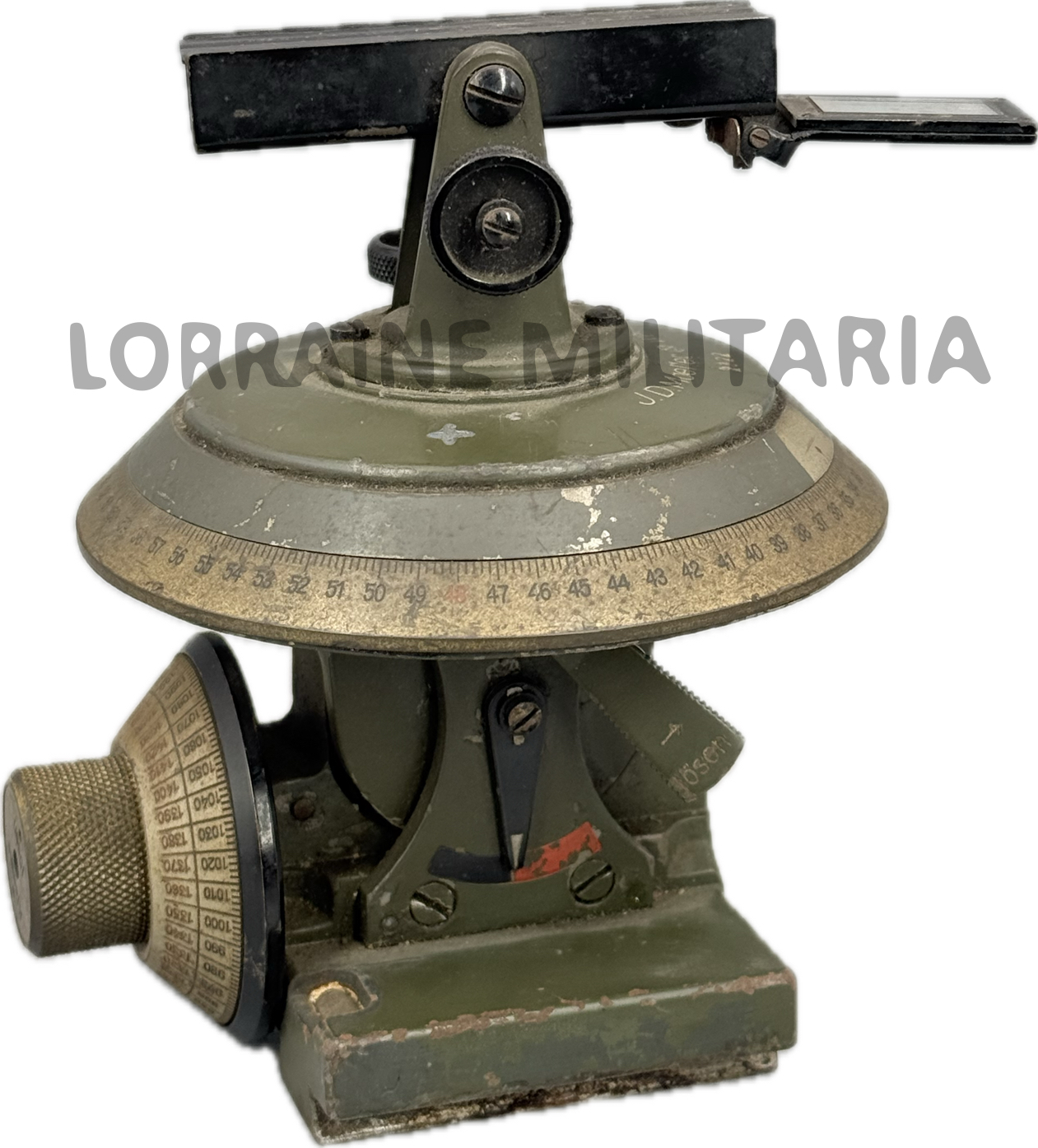 militaria : RARE OPTIQUE ALLEMAND TIR INDIRECT POUR MITRAILLEUSE MG 08