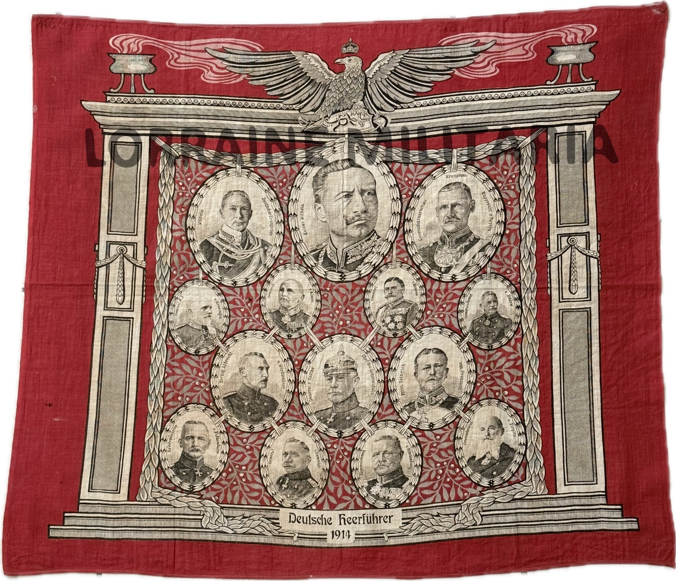 militaria : MOUCHOIR PATRIOTIQUE ALLEMAND 