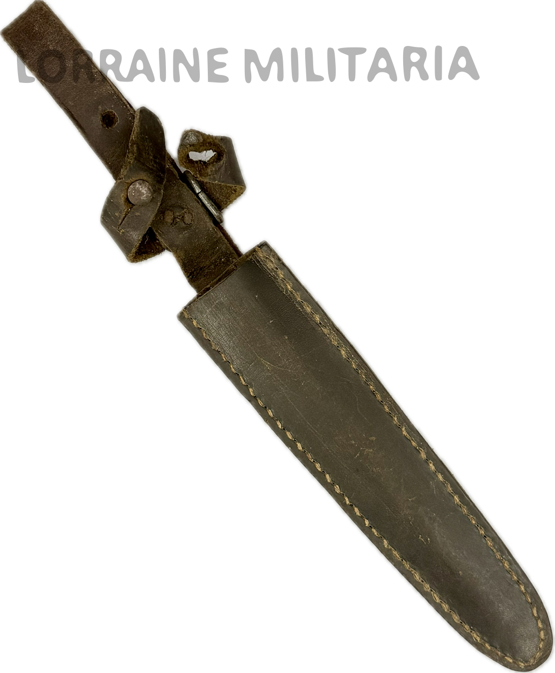 militaria : FOURREAU DE COUTEAU DE COMBAT FRANÇAIS POUR COUTROT